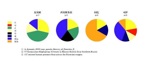 Comparison of DNA of the ancient Eastern Turkic, Western Turkic, Huihe (Uyghur) and Khazar Turks
