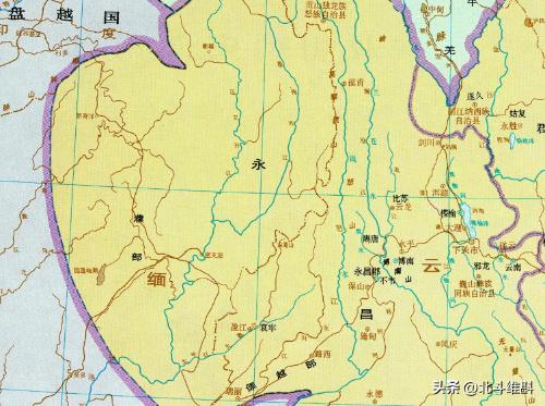 The southwestern border on map of Tan Qixiang: it has not changed for 400 years What is problem?
