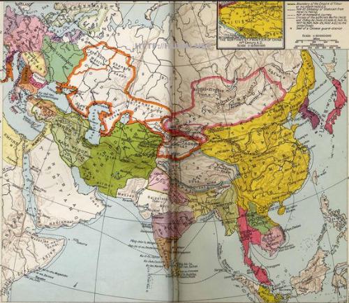 How big was territory of Ming Dynasty at its peak? The distance between east, west, north and south is indeed exaggerated.
