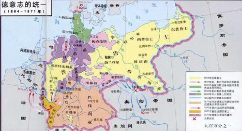 A problem that has plagued Germany for 800 years: empire has almost never been united, and area is getting smaller and smaller
