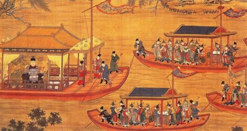 Zheng He's Journey to West: This is a concrete implementation of tribute system established by Ming Dynasty for all peoples arriving in Korea.
